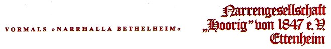 Bild vom Beitrag Narrengesellschaft Hoorig von 1847 e.V. Ettenheim